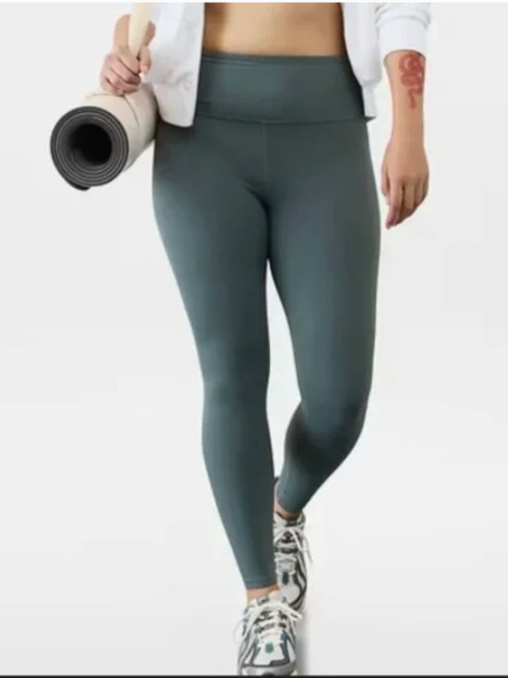 ATHLETA Elation 7/8 Leggings Size 2X Ultra High Rise Tights Gray NEW $89 msrp
